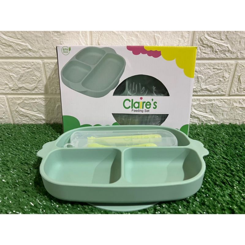 Claire's Feeding Set / Silicone Food Plate