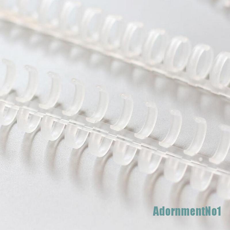 (AdornmentNo1) 5pcs / Set Ring Spiral 30 Lubang Bahan Plastik Untuk Pengikat Daun Loose leaf