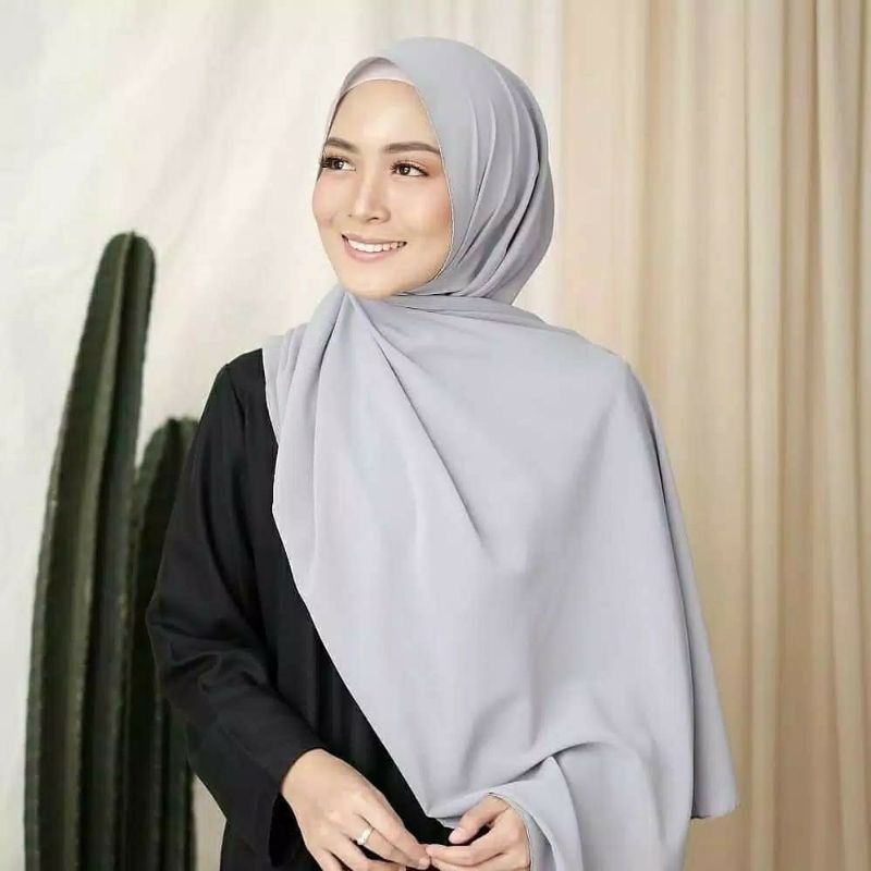 𝗖𝗮𝗿𝗲.𝗶𝗻 Pashmina Diamond Italiano - Pashmina Polos / Pashmina Panjang 175x75cm PREMIUM QUALIY