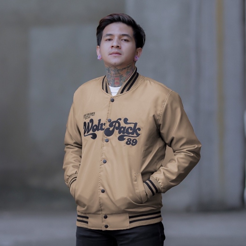 ORIGINAL WOLV Jaket Bomber Brave Moca Jaket Parasut Jaket Pria Jaket Outdoor Jaket Casual