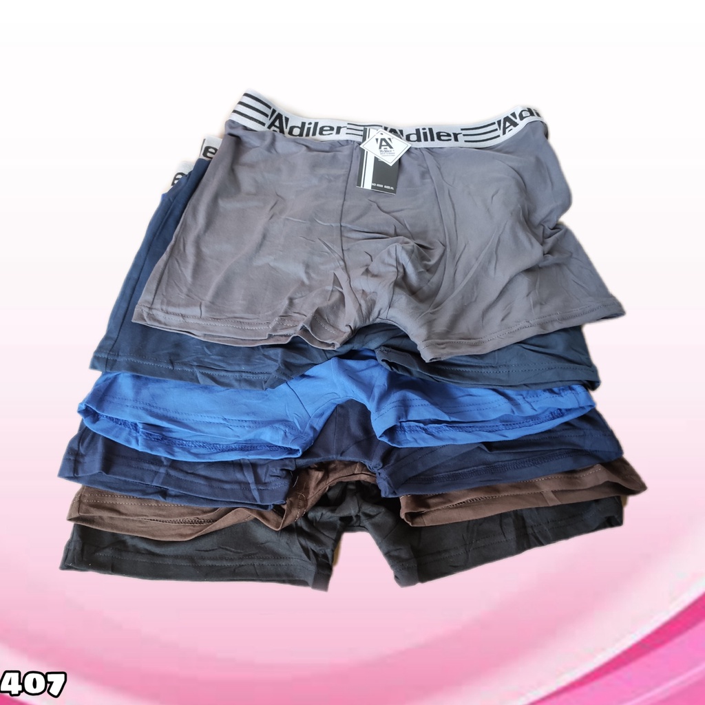 K407 - CELANA DALAM PRIA BOXER ADILER SIZE M - XXXL HARGA PER 1 PCS