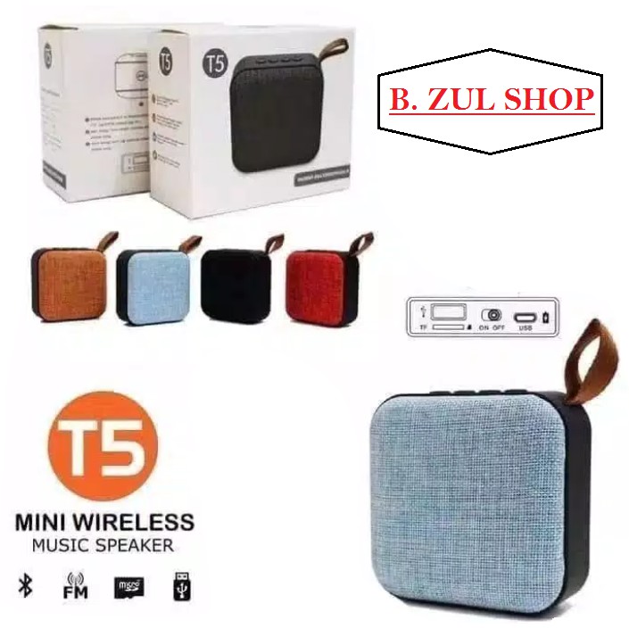 Speaker Bluetooth T5 Multi Fungsi dan Ada Radionya Mini Bisa dibawa Kemana mana