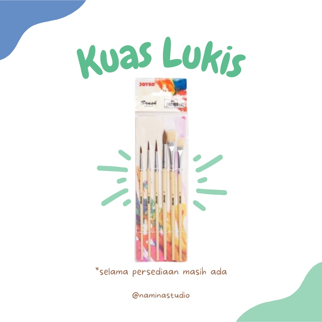 

Namina Ink - Kuas Joyko Paket/Kuas Lukis/Kuas Cat Air