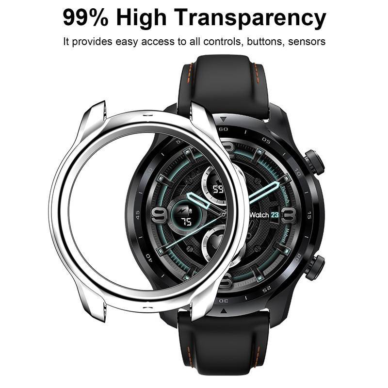 Casing Pelindung Smartwatch Tic Watch Pro 3 Bahan TPU Dengan Frame Bumper