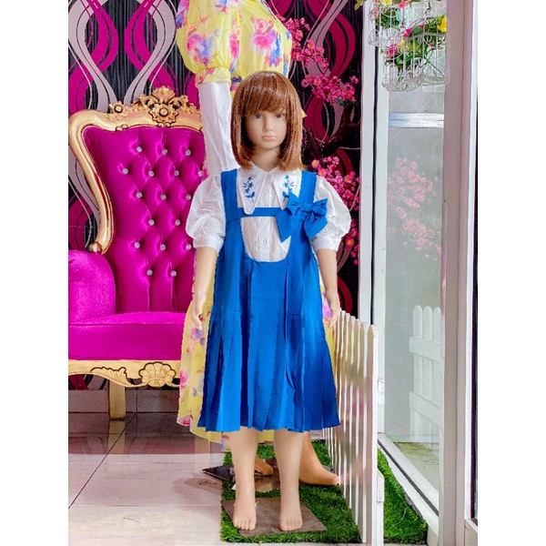 DRESS ANAK IMPORT 2IN1