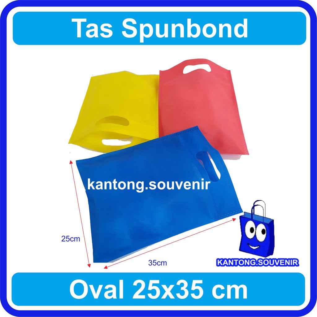 

25x35 tas spunbond / tas goodie bag / tas goodiebag / tas polosan / tas kain polosan murah