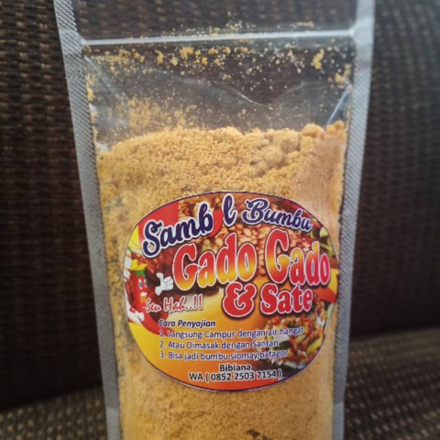 

Bumbu gado gado dan sate SEU HAH.Praktis tinggal seduh air panas atau ditambah santan.rasanya endess