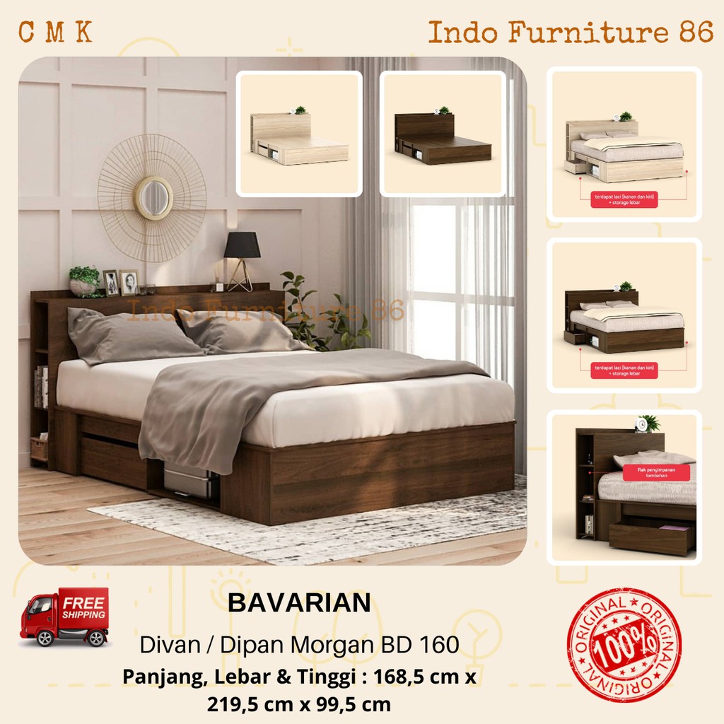 Divan / Dipan / Tempat Tidur Bavarian - Morgan BD 160 Pira