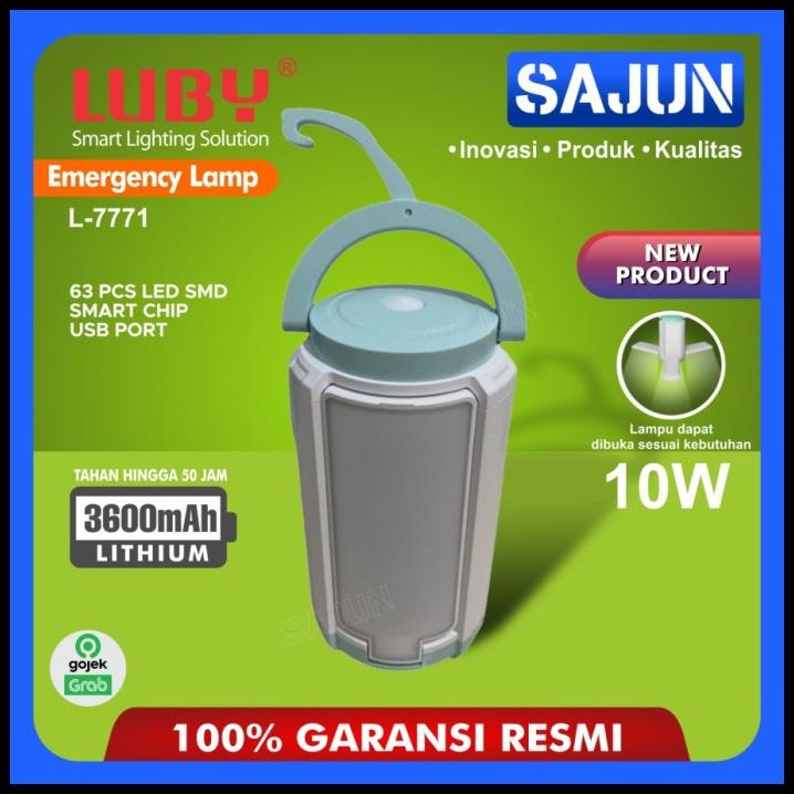 Luby Emergency Lamp Usb Senter Lampu Darurat L-7771 / L7771