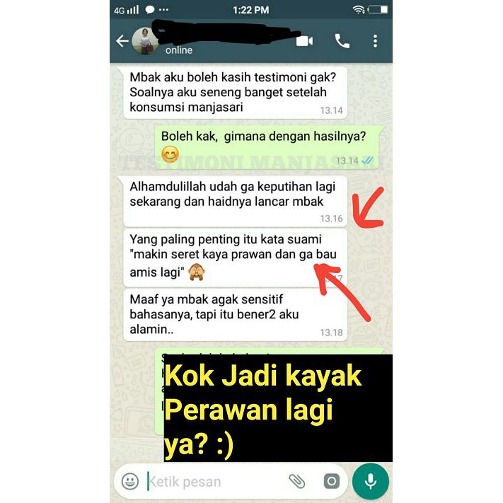 Manjasari Original BPOM Bikin vagina atau miss v kembali perawan jadi makin rapet, keset dan harum