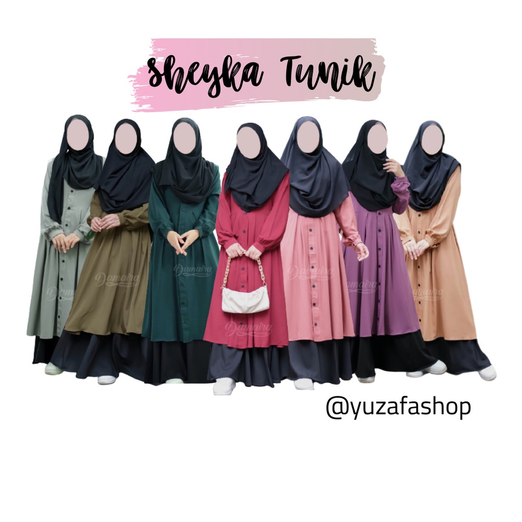 Sheyka tunik set rok setelan atasan bawahan muslim