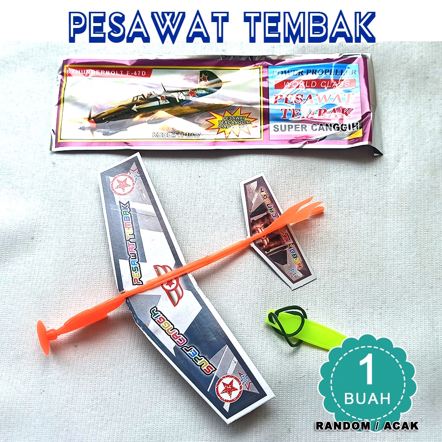 Mainan pesawat terbang busa tembak SATUAN - PESAWAT TEMBAK SATUAN