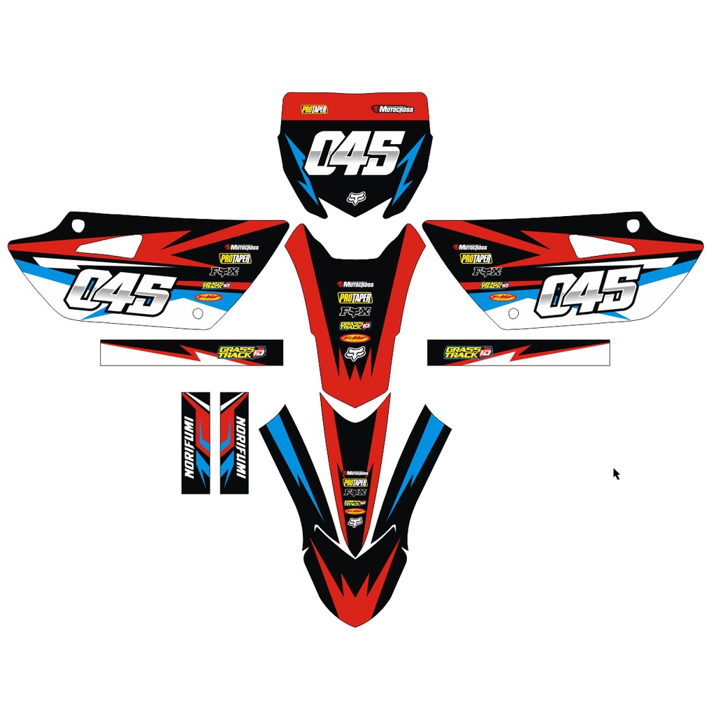 YZ STIKERCUSTOM FULL BODY DECAL STICKER STRIPING keren