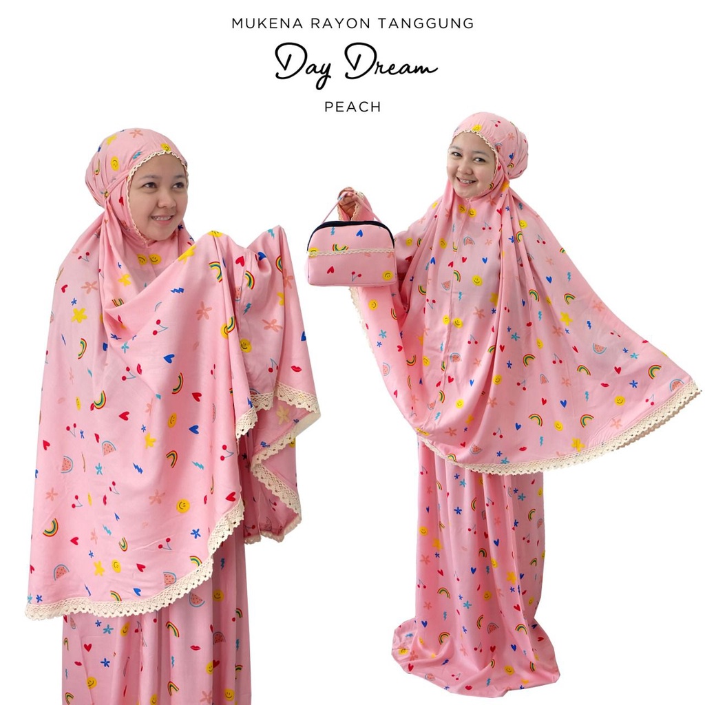 PUSAT MUKENA TASIK - MUKENA BALI RAYON TANGGUNG MOTIF DAYDREAM