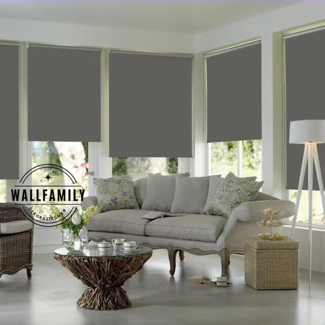 Roller Blind Black Out Tirai Gulung New Price