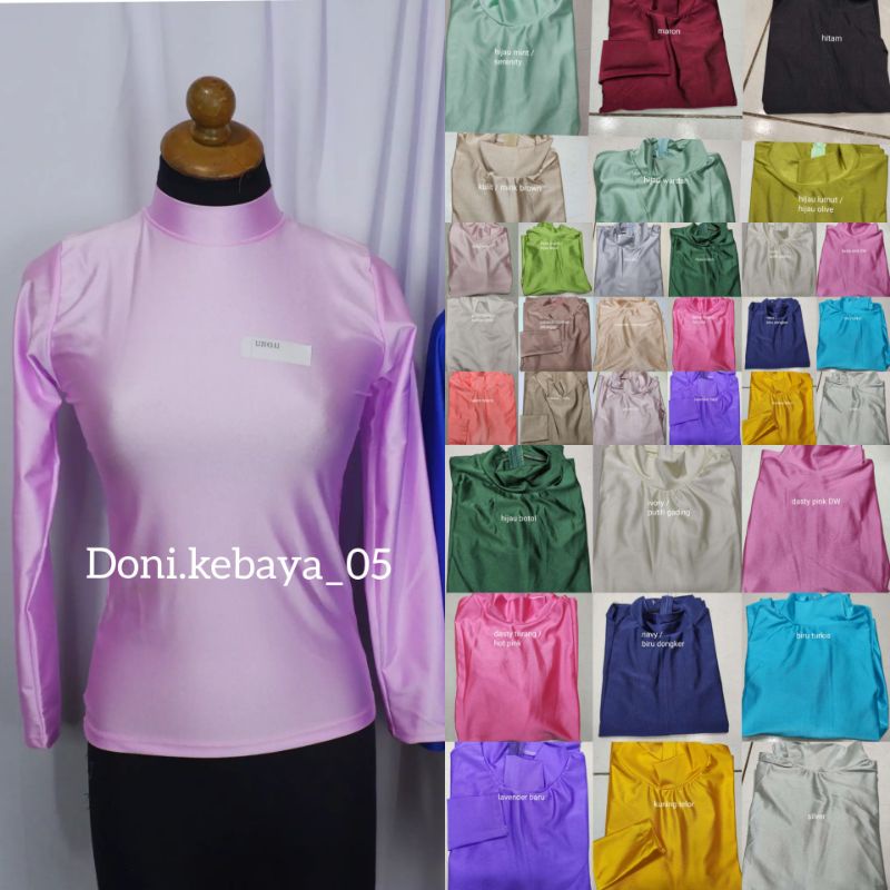 Manset Glitter Premium jumbo XXL - Manset Pengantin - Manset Lycra - Baju Manset Muslim dalaman keba