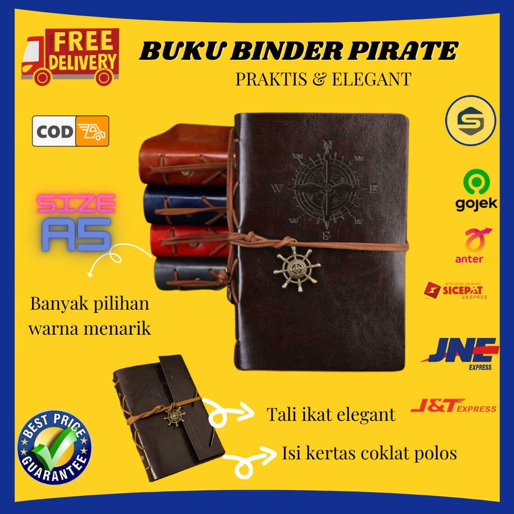 

Buku Catatan Jurnal Binder Note Harian Aesthetic Model Kompas Cover Kulit Sintetis A6