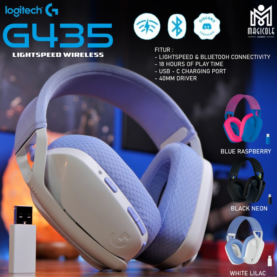 Logitech G435 Lightspeed Wireless