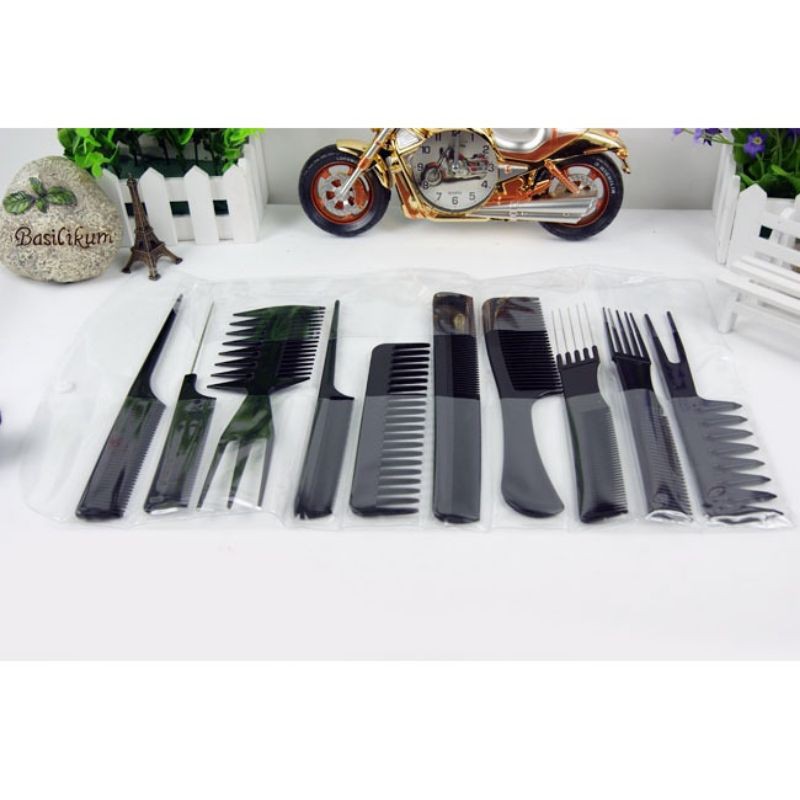 Sisir Rambut/sisir rambut Salon/sisir murah/sisir serbaguna/sisir dewasa/Hair Comb 10 Set - YS-254