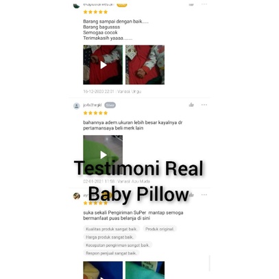 Baby Pillow Bantal Bayi Anti Peyang Kulit Kacang Hijau
