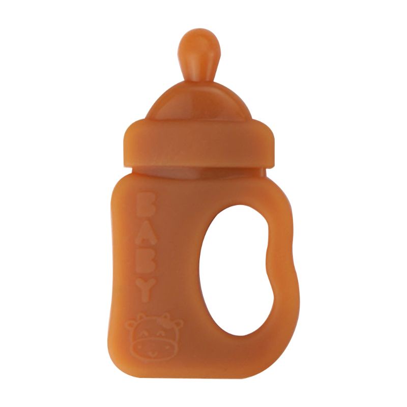 Mary Teether Bentuk Botol Susu Bahan Silikon Untuk Bayi