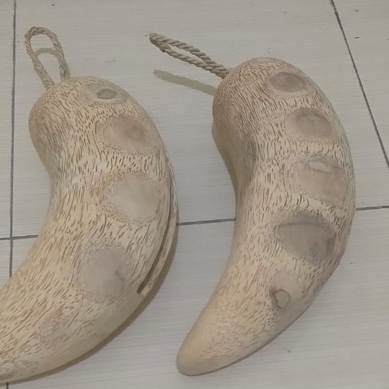 BEL KENTONGAN KENTUNGAN MALING DONGKLAK AKAR BAMBU HAND MADE KUALITAS EKSPOR FINISHING HALUS