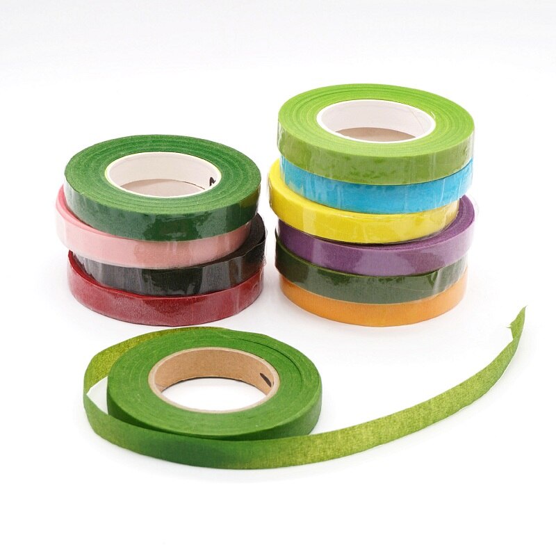 SELOTIP TANGKAI BUNGA / SOLASI BUNGA / FLORATIP / TAPE BUNGA / ACC FLORA TAPE 1.2CM 20YD