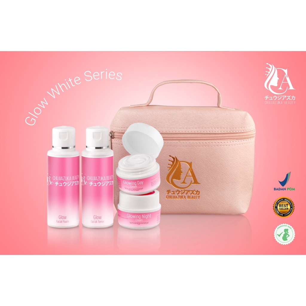 SKINCARE Cream Wajah BPOM CHUJIAZUKA Paket GLOW WHITE SERIES Untuk Kulit Normal Dan Kulit Kering Kus