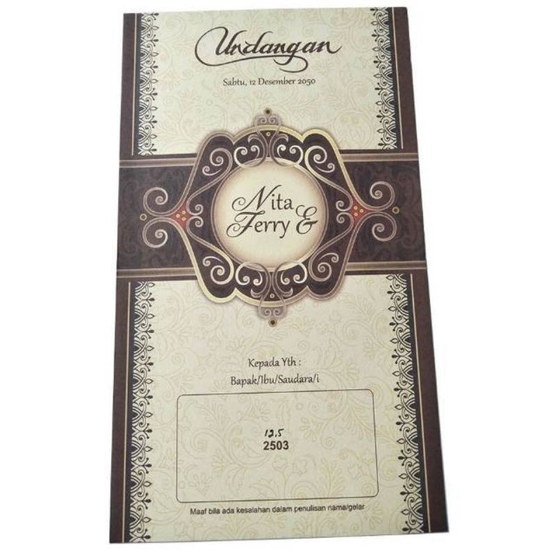 Undangan Blangko Erba 88203