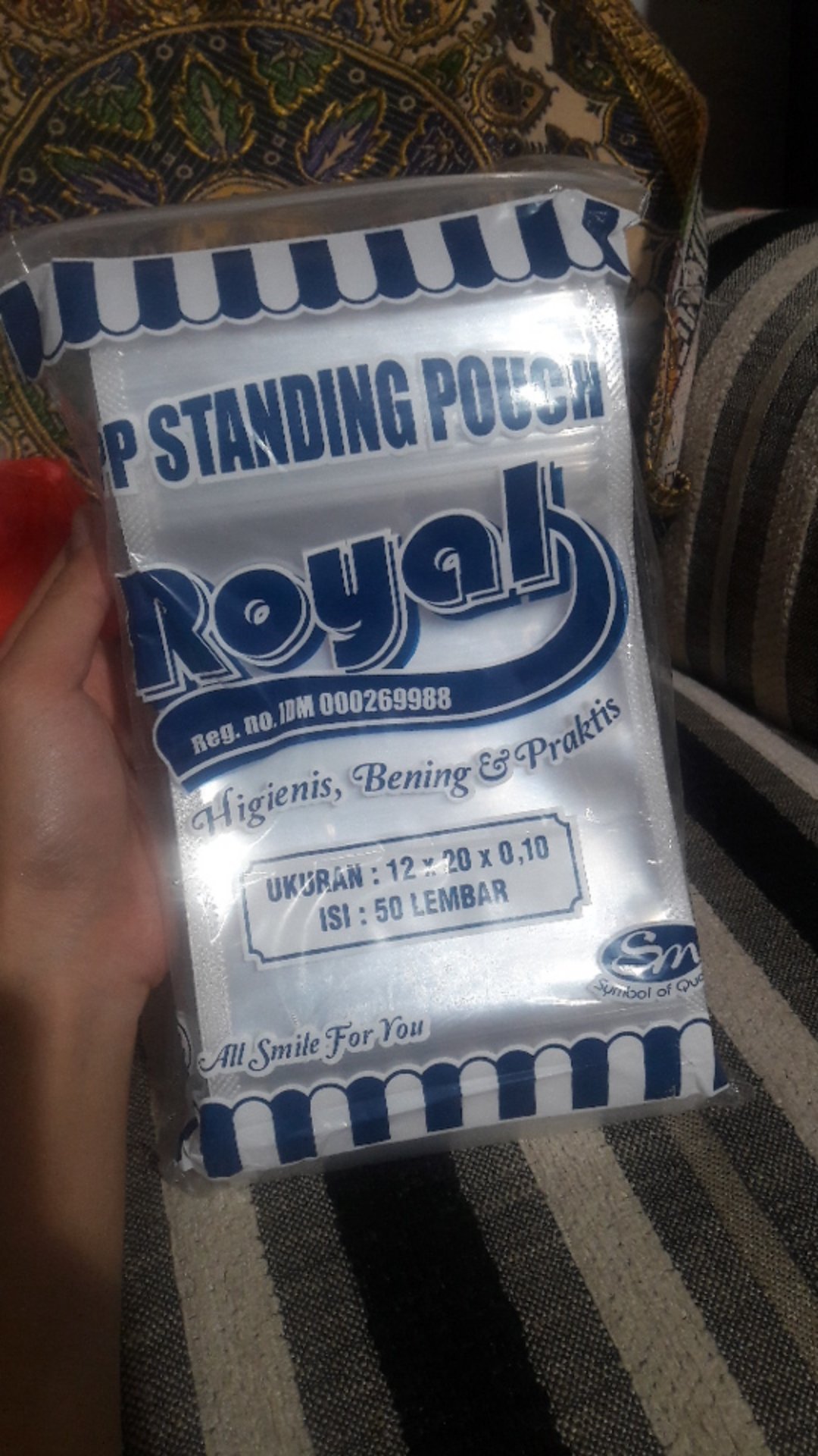 Standing Pouch 12x20 / Plastik Klip Ziplock Kemasan Berdiri Bening