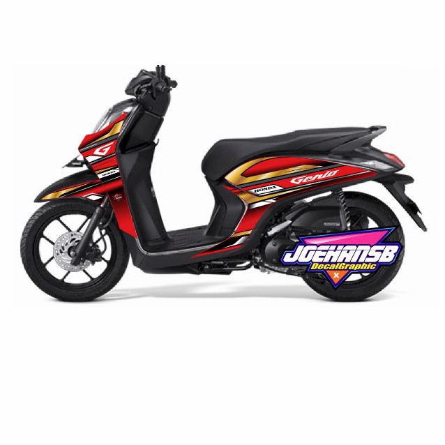 Striping variasi  custom stiker  motor HONDA  GENIO 