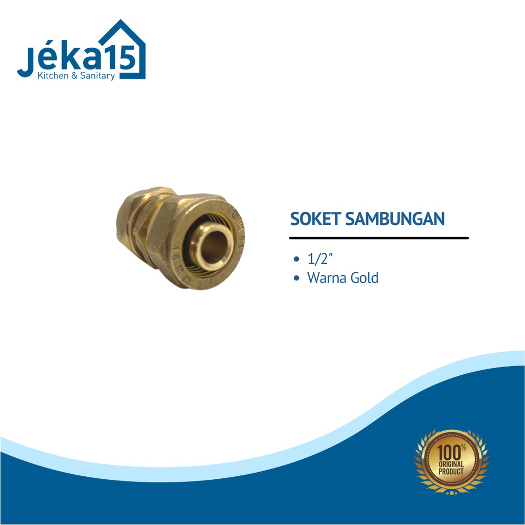 SOCKET SAMBUNGAN1/2&quot;/KUNINGAN/FITTING PIPA AIR PANAS