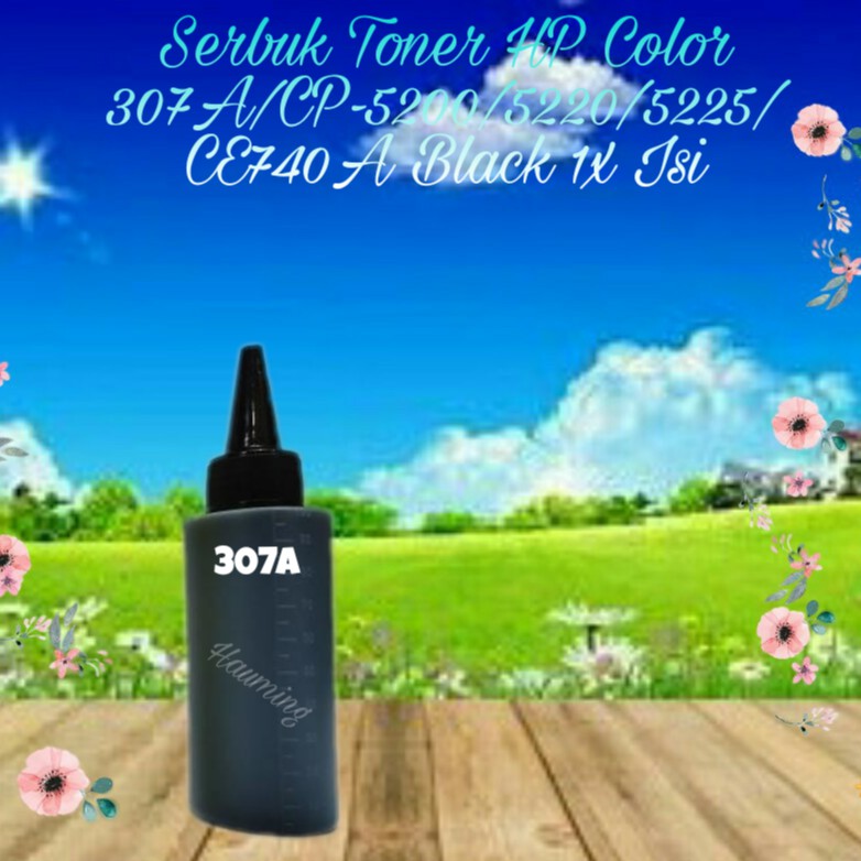 Serbuk Toner HP 307A CP5200 CP5220 CP5225 CP5225DN CP5225N CP-5200 5220 5225 CE740A Black 1x Isi