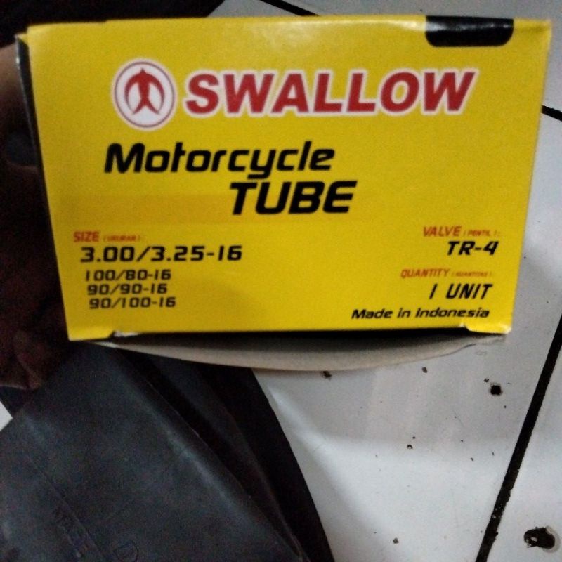 Ban Dalam Motor Ring 16 SWALLOW Tube 90 90 100 300/325-16 100/80-16 90/90-16 90/100-16 3.00 3.25 SWA