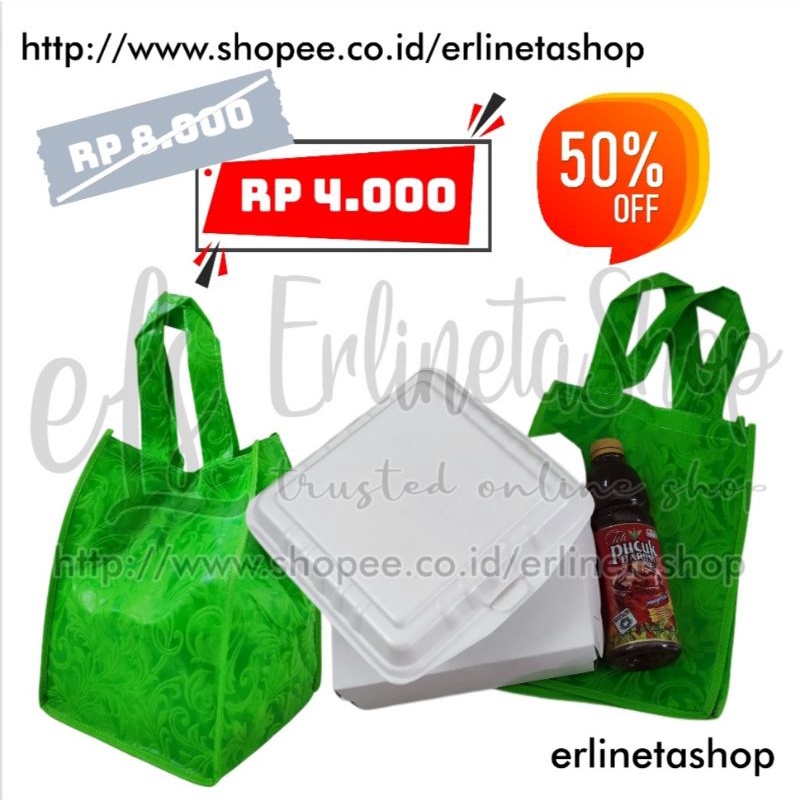 

Tas box nasi 18x18 / Tas styrofoam 18x18 / Tas hajatan / Tas aqiqah / Tas ulang tahun / Tas souvenir / Tas oleh-oleh motif embos