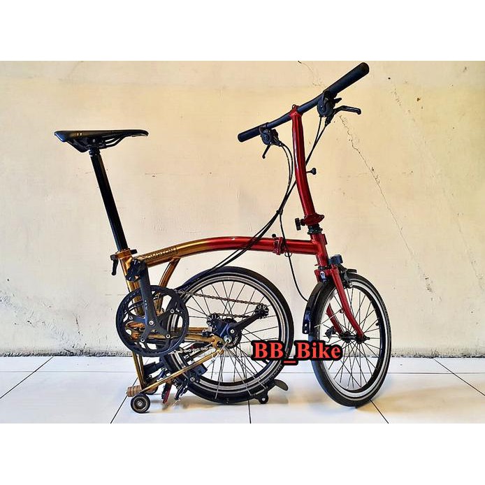 Sepeda Brompton S6L Lion City edition - limited- Folding Bike Mulus