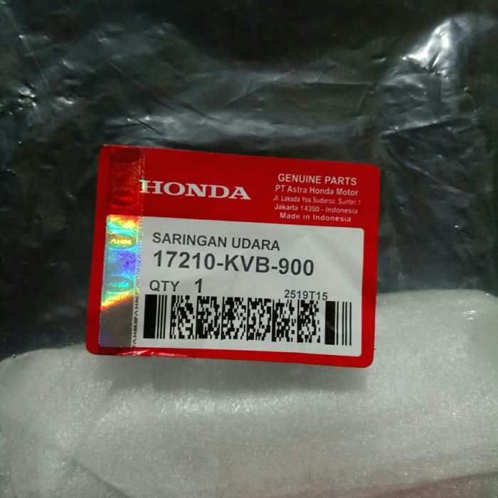 Saringan Udara Filter Honda Vario Techno CBS KVB 17210 KVB 900