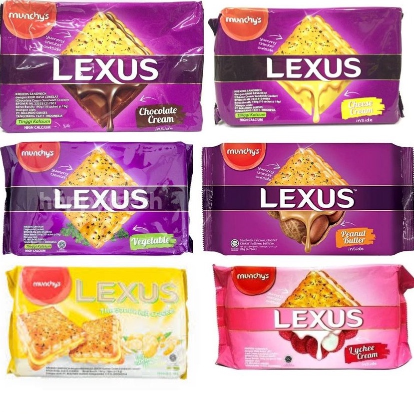 [HALAL] Munchy's Lexus Cream Crackers All Varian 200gr Munchys Biskuit Leksus Munchy Malaysia