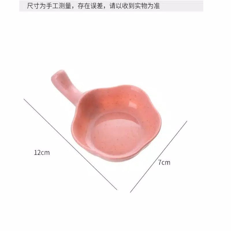 TEMPAT SAMBAL MANGKOK BAHAN JERAMI / TEMPAT SAOS KECAP / MANGKOK DAUN MINI SOUVENIR - BDC