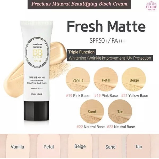 

Etude house precious mineral beautying block fresh matte