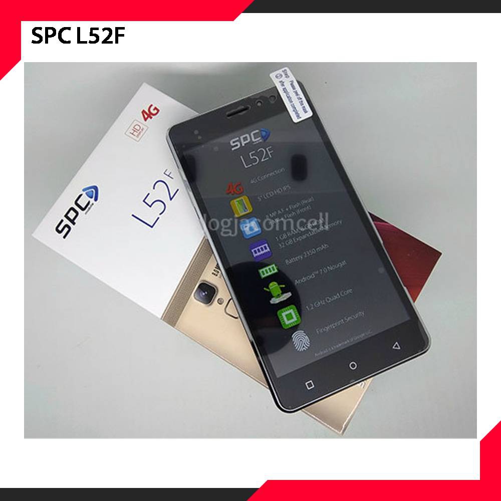 Promo Hp Kekinian Spc L52f Fingerprint 4g Lte Ram 1gb 8gb Bonus Soft Case Shopee Indonesia