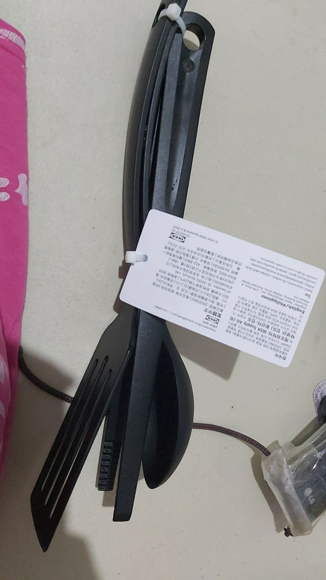 Isi 3 Jepitan Unit Peralatan Dapur Warna Hitam Sodet Capitan Alat Masak