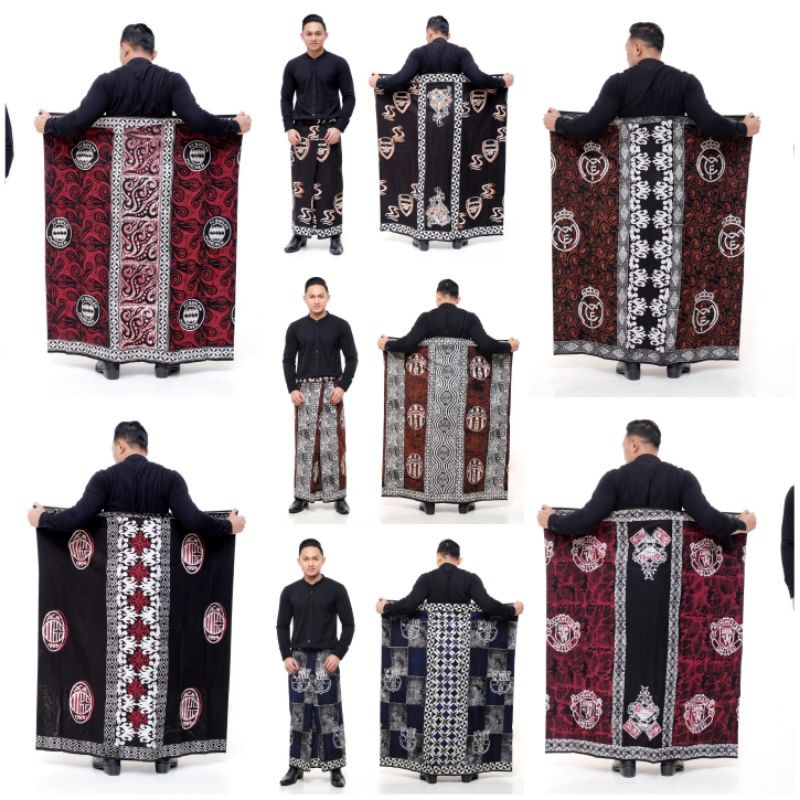 sarung batik bola series munchen manchester juve liverpool ac M barca arsenal batik cap pekalongan