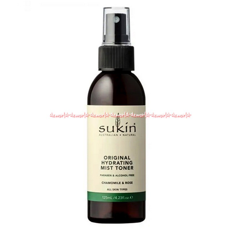 Sukin Original Hydrating Mist Toner Chamomile Rose 125ml Pembersih Muka Wangi Mawar Sukkin