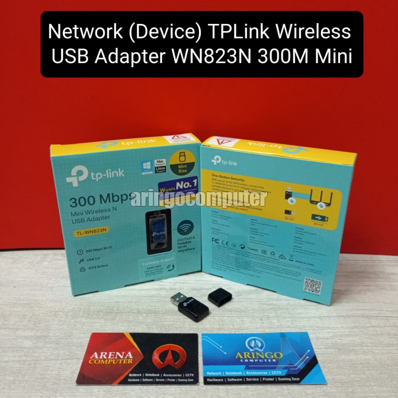 Network (Device) TPLink Wireless USB Adapter WN823N 300M Mini