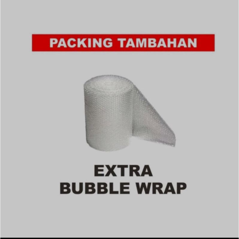 

packing tambahan bubble wrap permeter