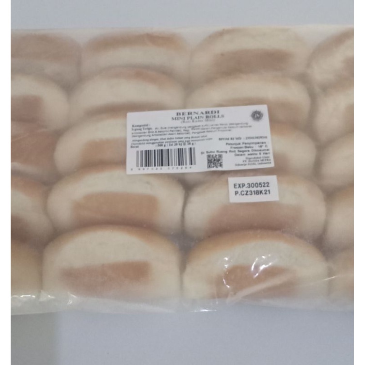 

Mini Plain Rolls/ Roti hotdog (kadet mini) isi 20