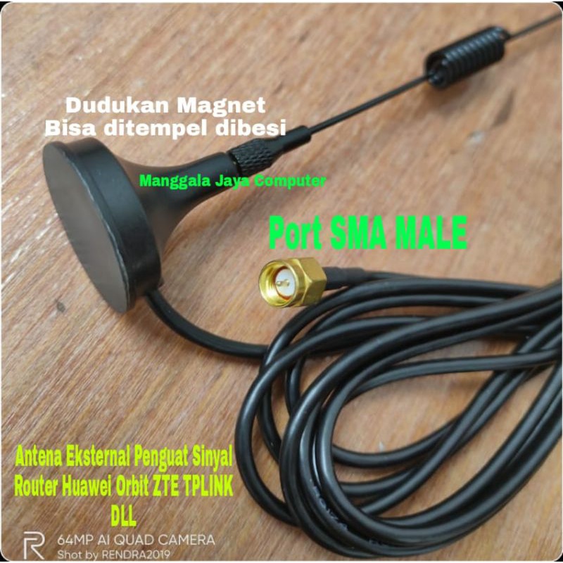 Antena Router Orbit Star Z1 ZTE MF293 Orbit Advan Kabel 3 Meter Pigtail SMA MALE