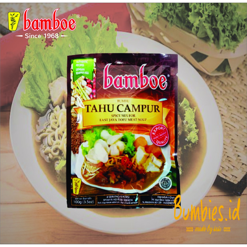 Bumbu Bamboe Export Tahu Campur / Tahu Campur Instan/ Bumbu instan/ Tahu Campur Daging