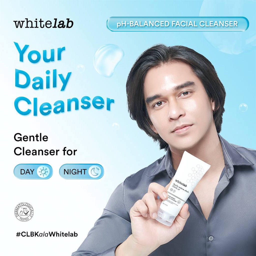 WHITELAB Brightening Acne Care pH-Balanced Facial Face Wash Cleanser - Sabun Cuci Pembersih Pencerah Perawatan Wajah Muka